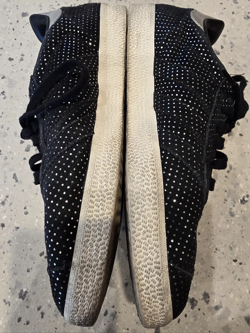 Adidas Gazelle Black Studded Sneakers Women’s Size 8 Casual Street Style - Picture 4 of 8